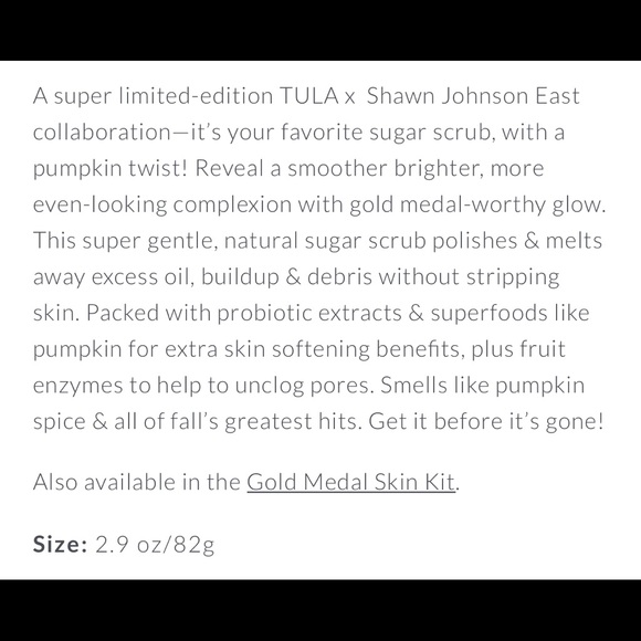 🌿Tula so pumpkin exfoliating sugar scrub NEW🌿 - Picture 7 of 8